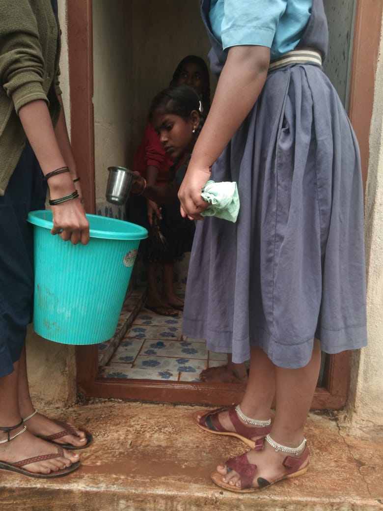Girl students made to clean school toilet for skipping class in Gadag district