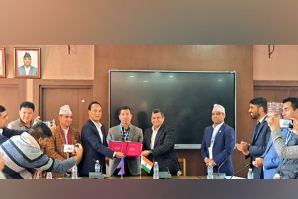 Indian Embassy, Nepal governmnet sign MoUs to undertake three projects