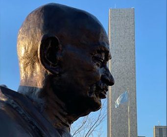 Jaishankar unveils bust of Mahatma Gandhi at UN headquarters in New York