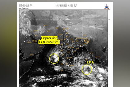 IMD predicts depression over adjoining Southeast Arabain Sea, East-central