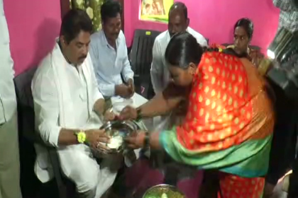 Revenue Minister R Ashoka undertakes village stay Bada in Haveri district