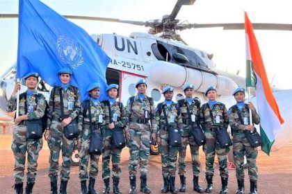 All Indian women platoon land in Abyei for UN peacekeeping mission