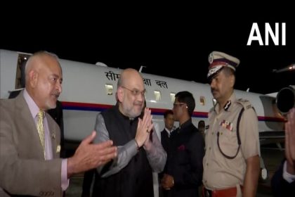 Amit Shah arrives in Port Blair to take part in Subhas Chandra Bose jayanti