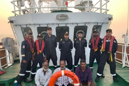 Goa: Indian Coast Guard rescues three fishermen from distressed boat