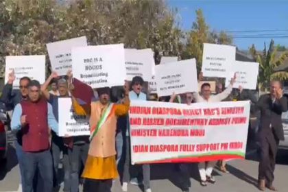 Indian diaspora holds protest in California against BBC documentary on Modi