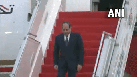 Egyptian President El-Sisi arrives in India, to be chief guest at Republic Day