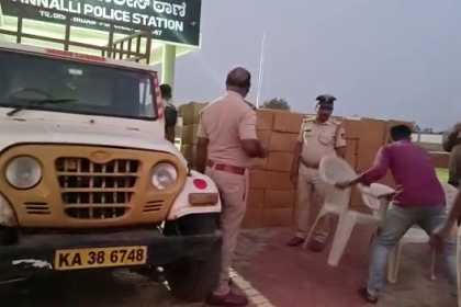 Duo steals 114 boxes of biscuits worth Rs 89,000, arrested in Bidar district