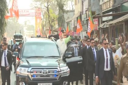 Tripura: PM Modi holds roadshow in poll-bound Tripura