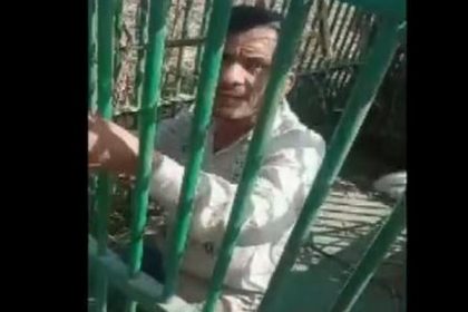 Man falls for bait, gets himself trapped in leopard cage