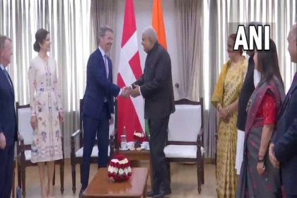 Vice Prez Jagdeep Dhankhar meets Denmark's Crown Prince and Princess