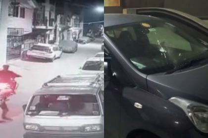 Six parked cars damaged after miscreants pelt stones in wee hours