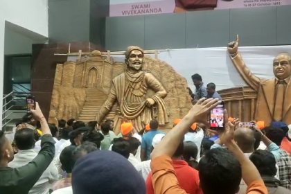 Rlys relents after activists protest over installing murals of Ambedkar, Shivaji