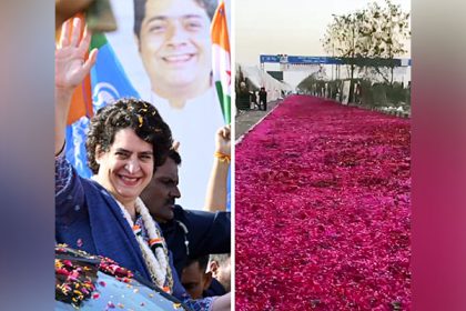 BJP-Cong engage in war of words over Gulal carpeted for Priyanka Gandhi's convoy