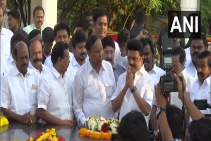 MK Stalin pays floral tribute to former chief ministers M Karunanidhi, CN Annadurai