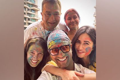 Katrina Kaif records cool Holi video of her Vicky Kaushal and father-in-law Sham Kaushal