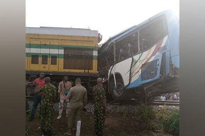 6 killed, dozens injured in train-bus crash in Lagos