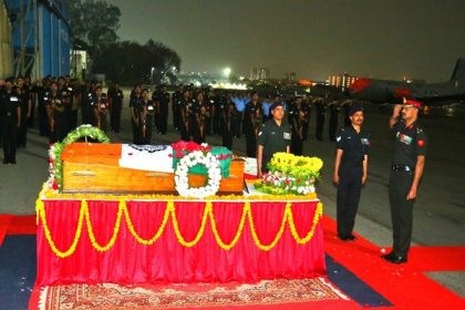 Lt Col VVB Reddy's mortal remains moved to his residence with full military honours