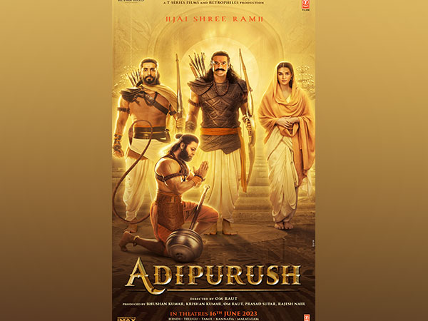 Prabhas, Kriti Sanon and Sunny Singh exude divine charm in 'Adipurush' new poster