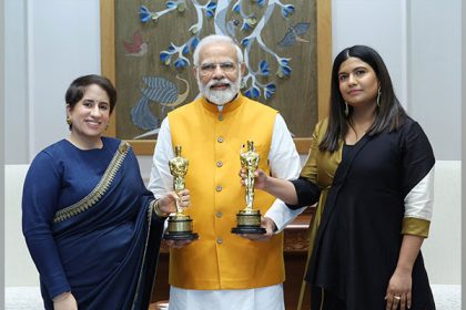 PM Modi meets Oscar winners 'The Elephant Whisperers' producer Guneet Monga, director Kartiki Gonsalves