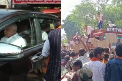 Former CM Yediyurappa cancels roadshow after BJP workers block road in Mudigere
