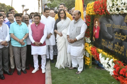 CM Bommai inaugurates 'Ambareesh Road', 'Ambi Memorial'