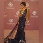 Zendaya looks gorgeous in blue saree, greets paps with Namaste at NMACC