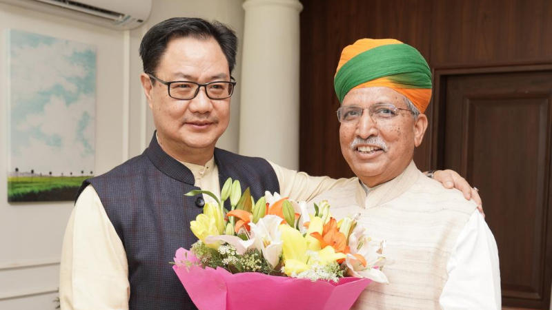 Kiren Rijiju Moved Out Of Law Ministry In Cabinet Reshuffle Mos Arjun