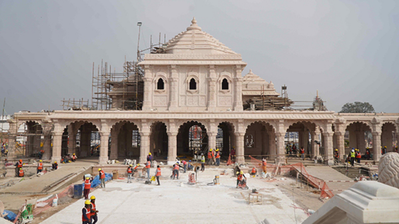 Ram Lalla Idol Placed In Garbha Griha In Ayodhya Ram Temple Public Tv English