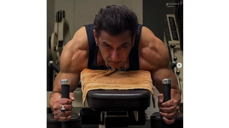 Salman Khan sweats it out, shares pictures from his power-packed gym session