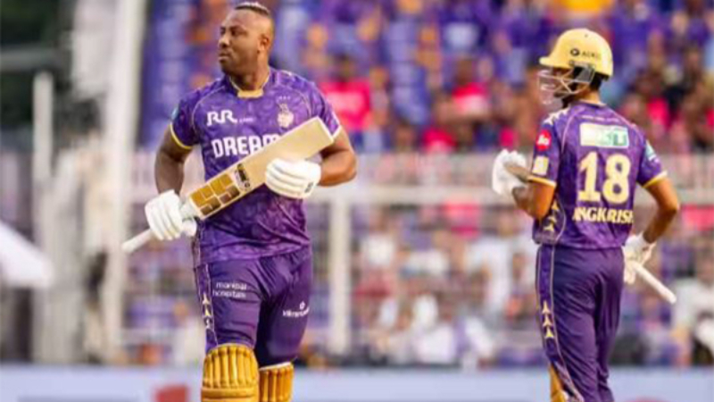 IPL 2025: Russell, Raghuvanshi Power KKR to 206/4 against Rajasthan Royals