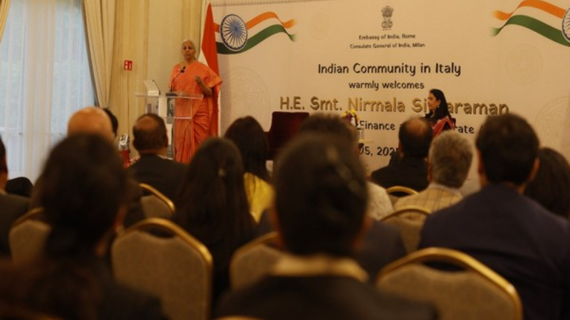 ‘Indian diaspora is seen as constructive, positive contributor to respective economies where they are’: FM Sitharaman in Milan