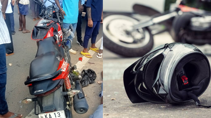 Police constable dies in motorcycle-lorry accident in Hassan
